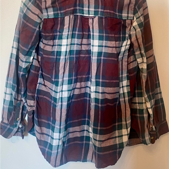 American Eagle Ahh-mazingly Soft Purple Plaid Flannel Shirt Size XS - Picture 4 of 4